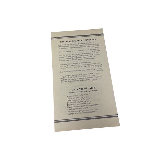 Fontainebleau School For Americans Song Sheet Lyric Booklet J Hunots Printing Co - Picture 2 of 6